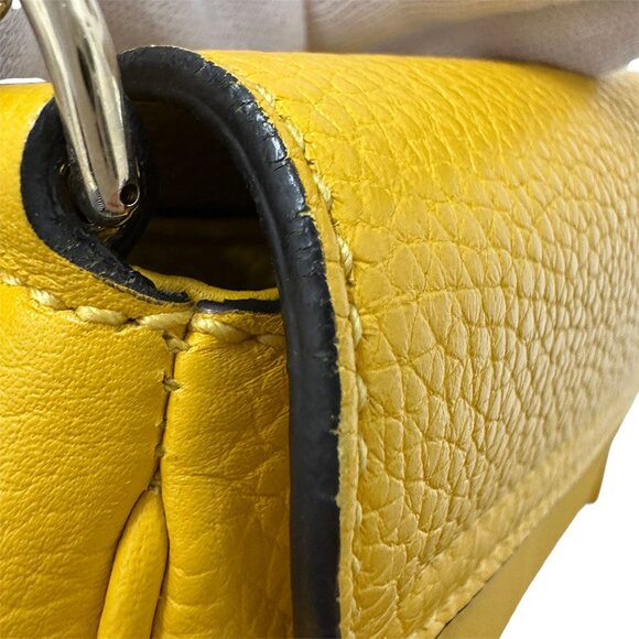 GUCCI Authentic Yellow Leather Shoulder Bag - Picture 7 of 14